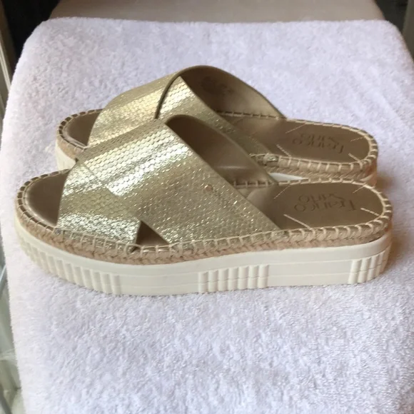* LAST CHANCE**NWOT! Franco Sarto Platform / espadrille style sandals - Picture 6 of 9